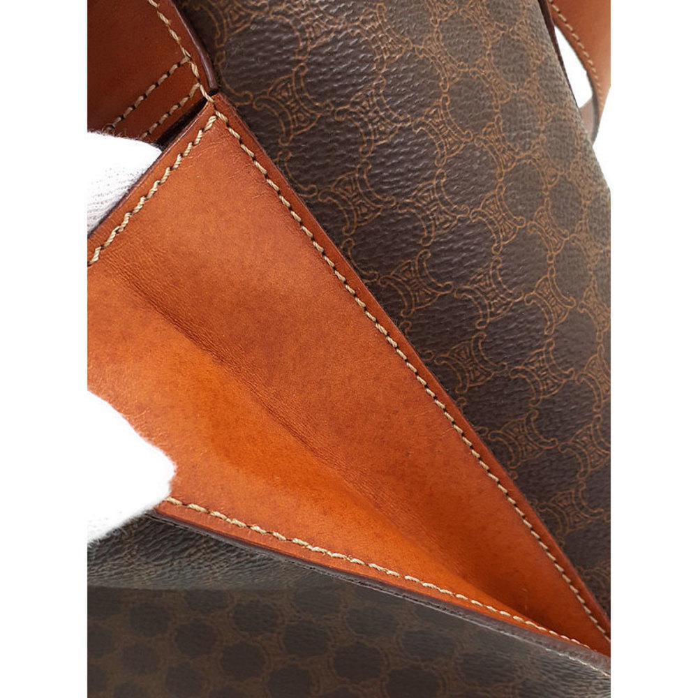 Celine Macadam Pattern Drawstring Bag Brown - image 7